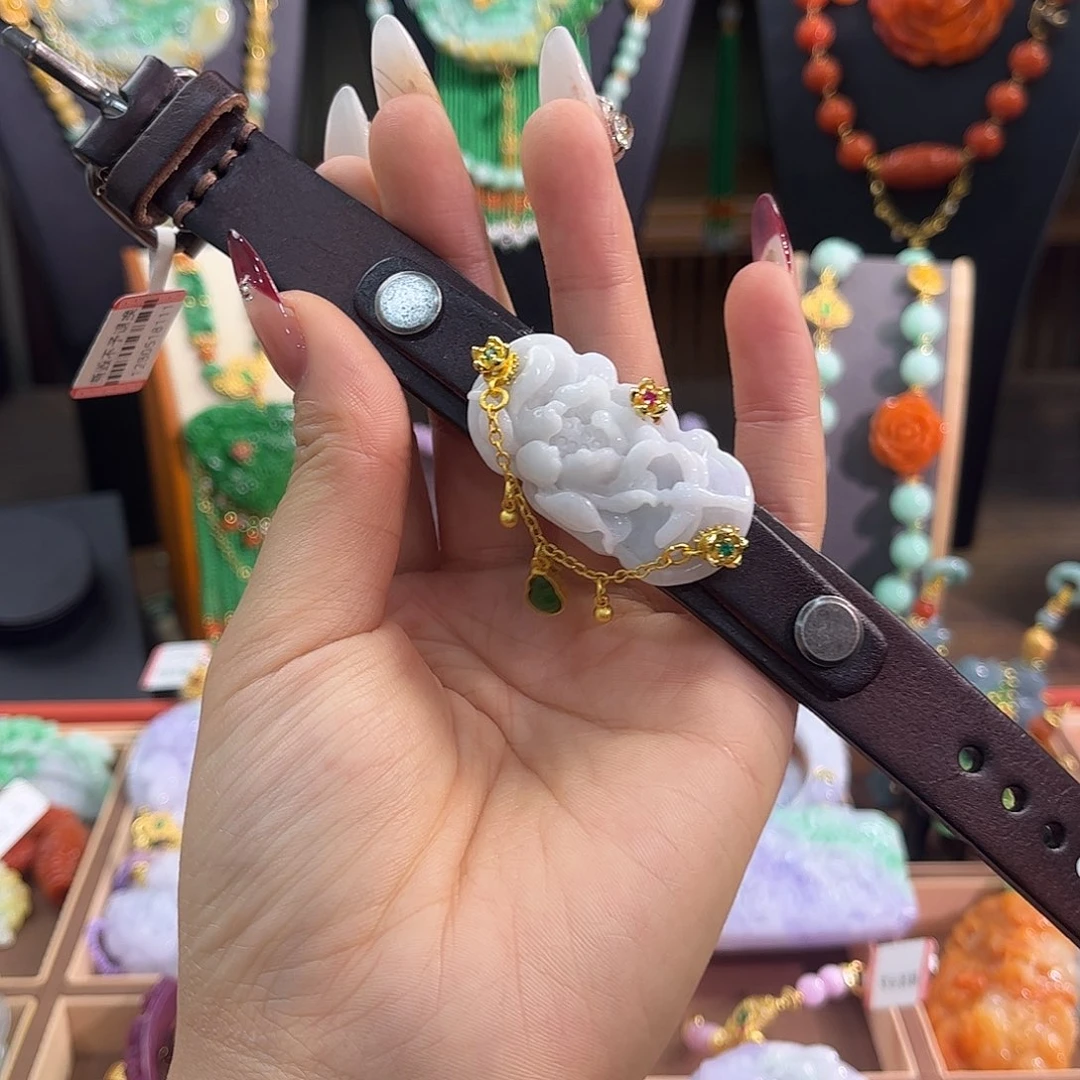 翡翠未镶嵌手链炸