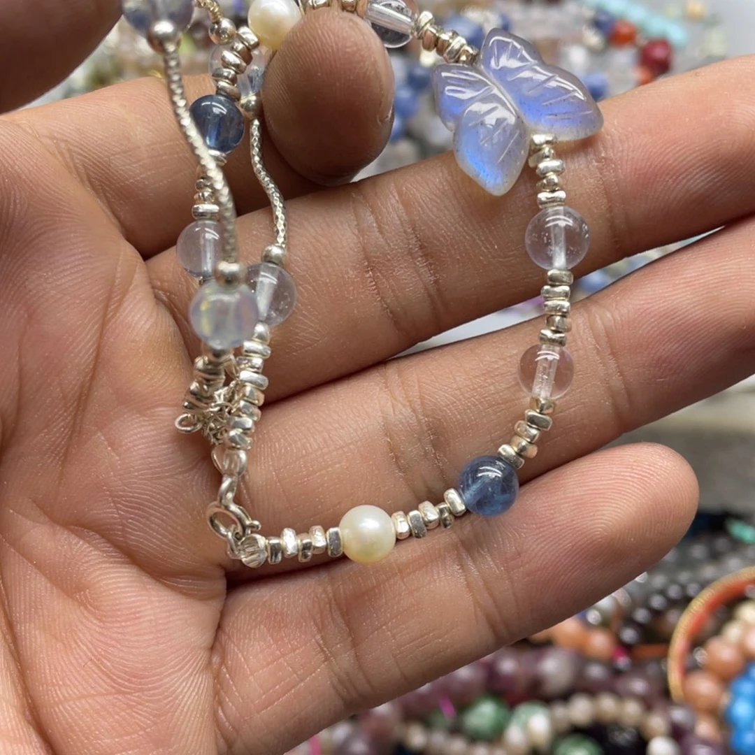 银S800镀金镶嵌颈饰紫晶