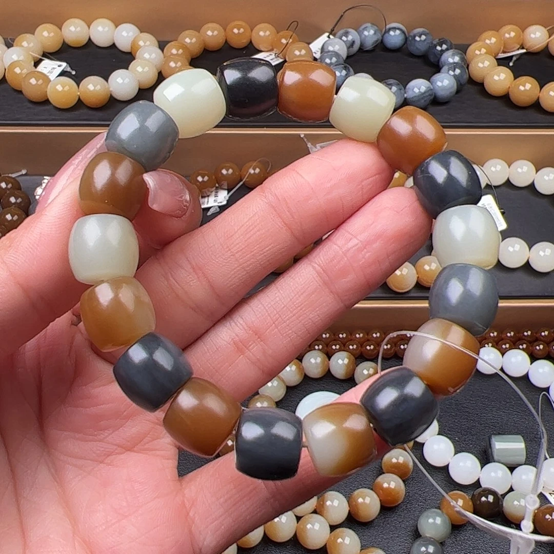 和田玉未镶嵌手链卡12