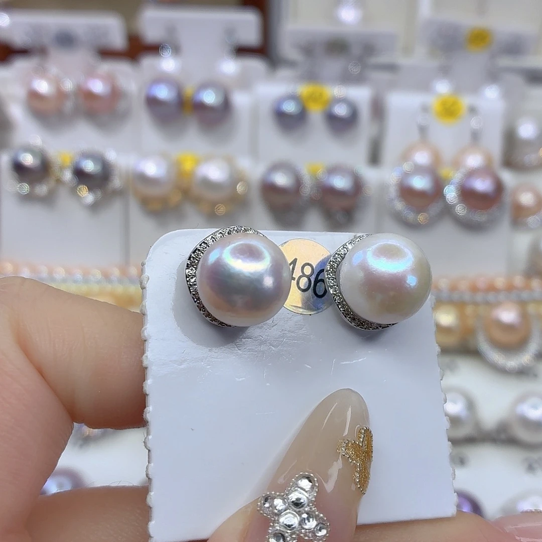 耳饰淡水珍珠未镶嵌F