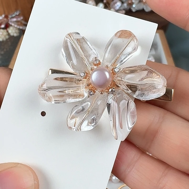 淡水珍珠发饰未镶嵌