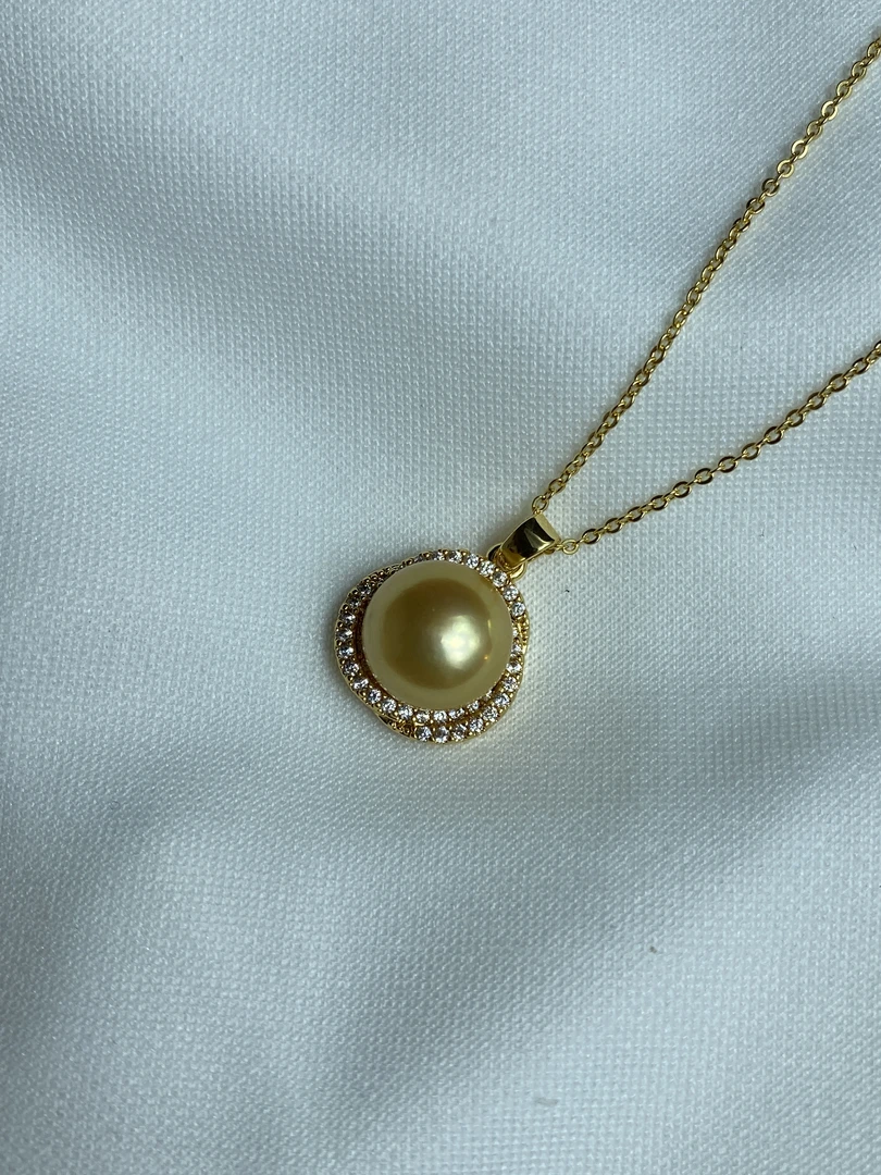 516珍珠金色吊坠