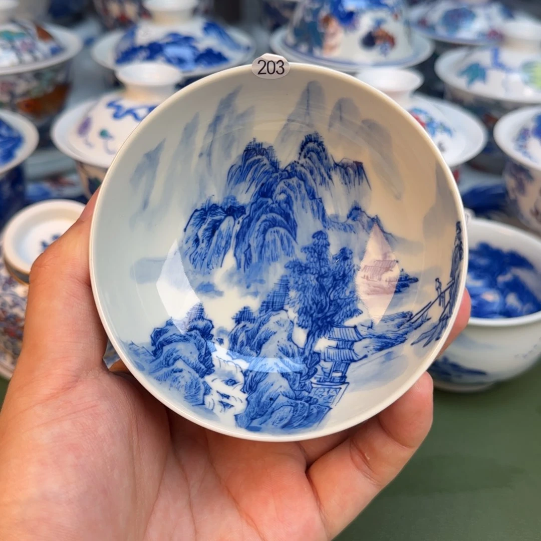 彦祖纯手工手绘茶具203