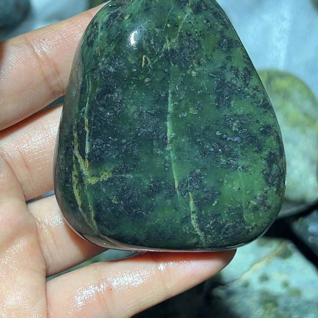 未镶嵌蛇纹石玉西藏藏玉@*歌