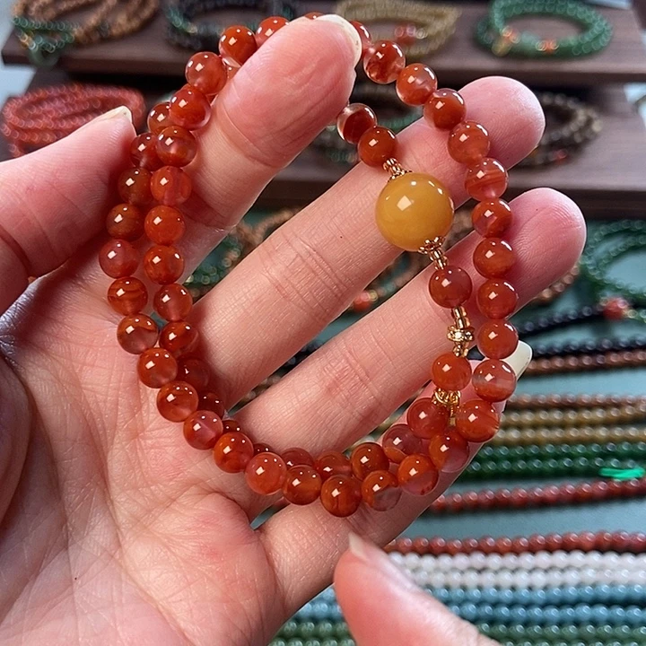 未镶嵌手链南红玛瑙