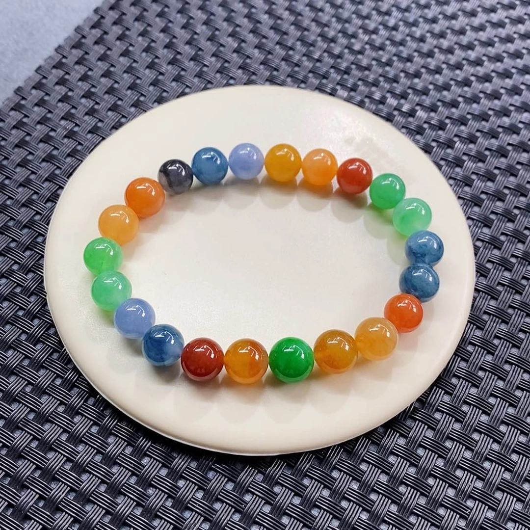 散珠翡翠经典浓彩手串