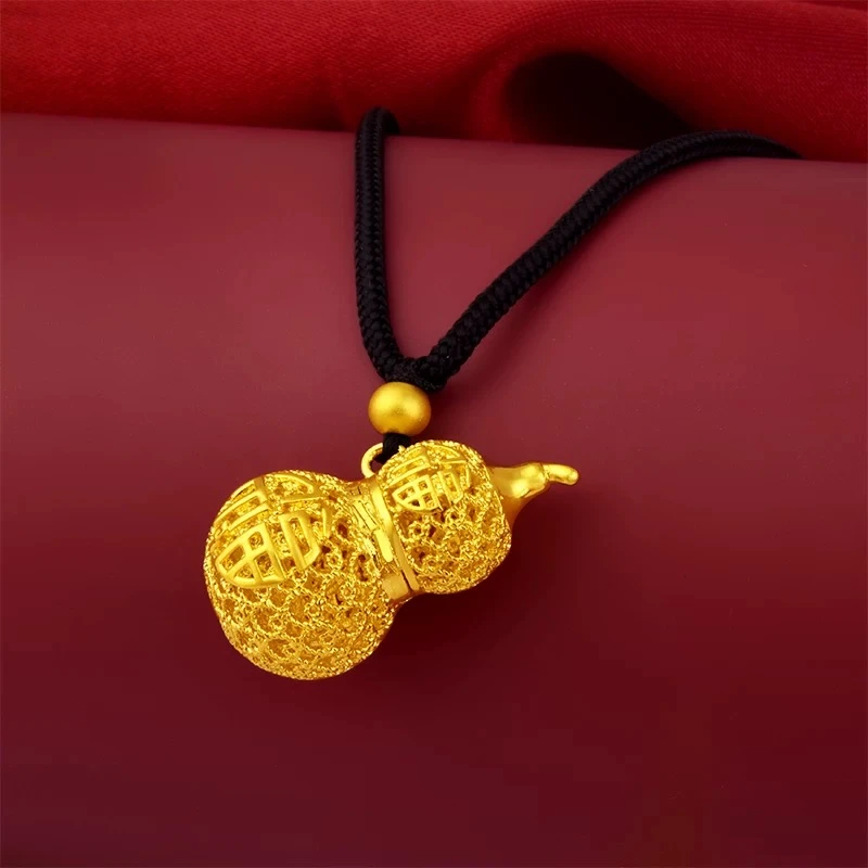【门店补贴】镂空雕刻葫芦吊坠6g福禄双全送礼首选