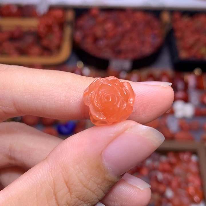 未镶嵌南红南红玛瑙立体玫瑰