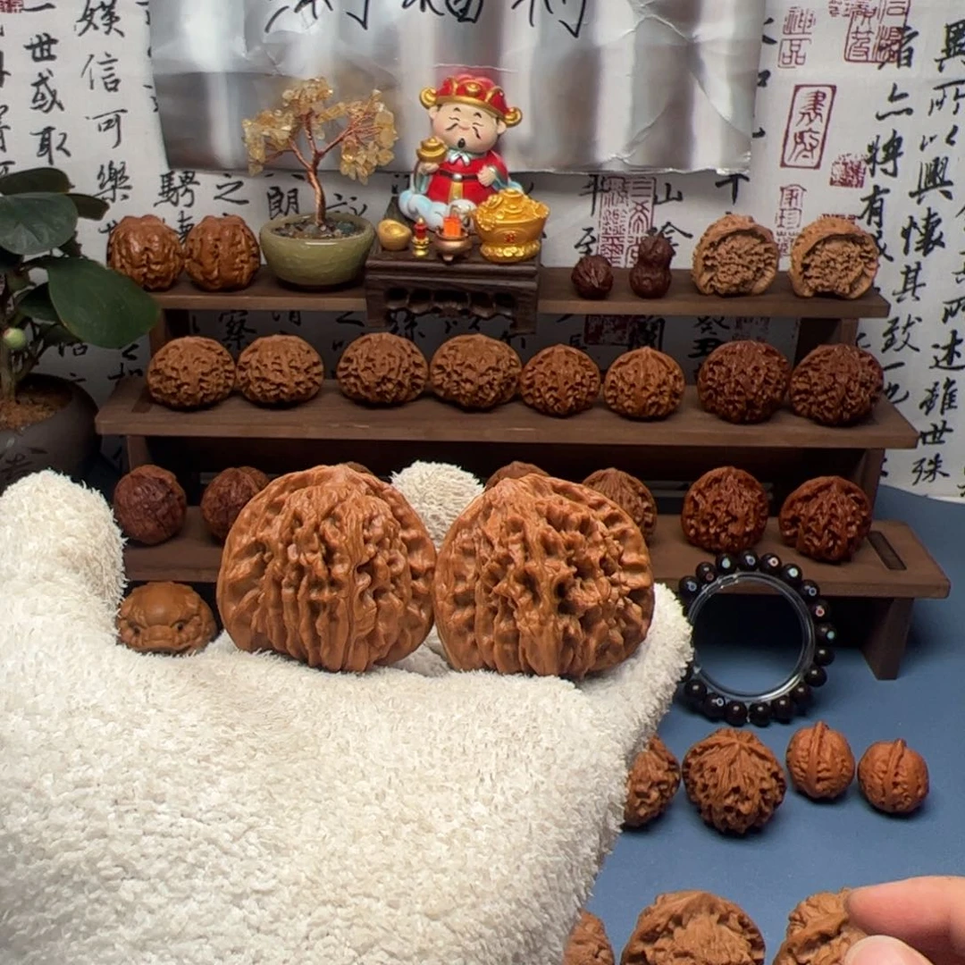 文玩核桃把件四座楼45尺