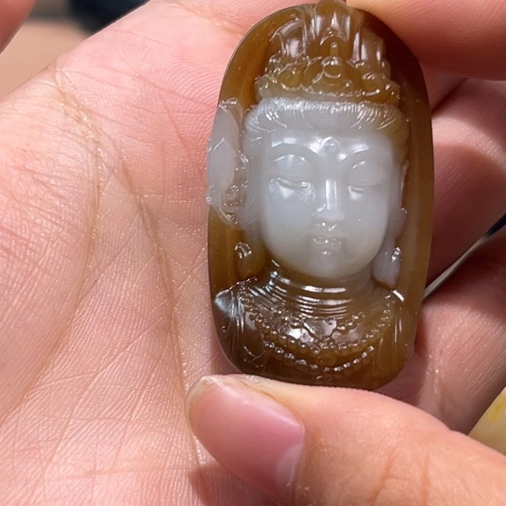 骨***家和田玉未镶嵌挂件