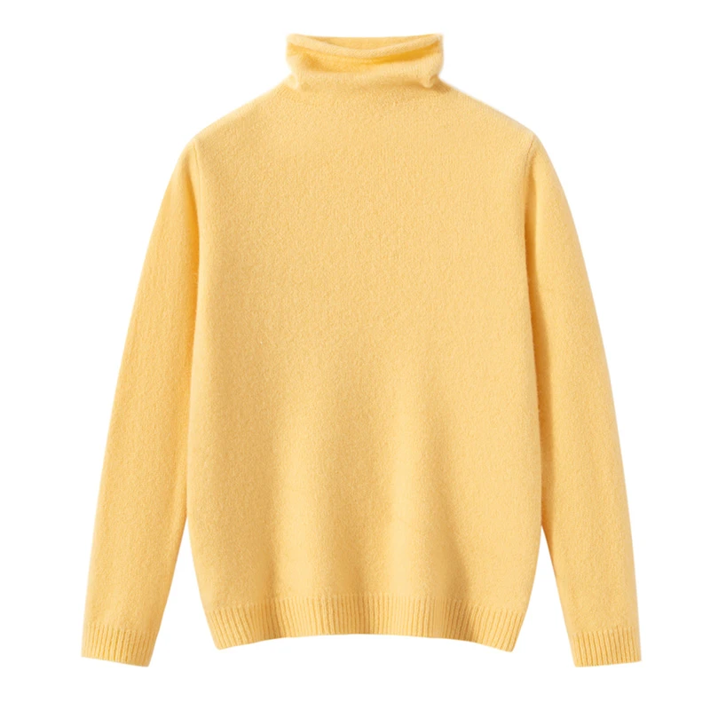 新款堆堆领100%羊毛衫秋冬季儿童堆堆领时尚长袖针织套衫