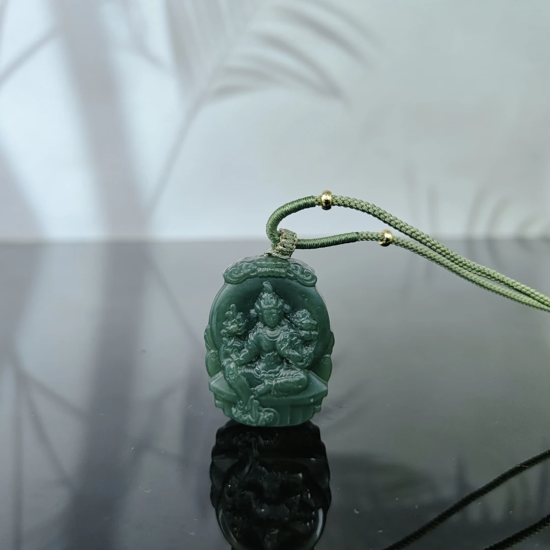 T和田玉度母吊坠0060