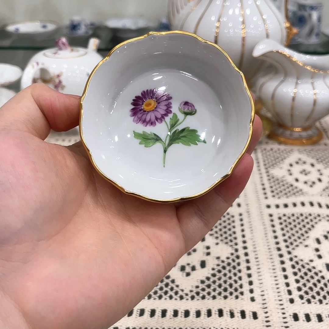 摆件中古一等紫苑花