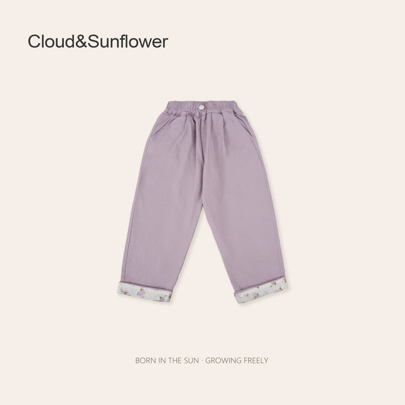 女童裤脚花边洋气休闲裤1112960