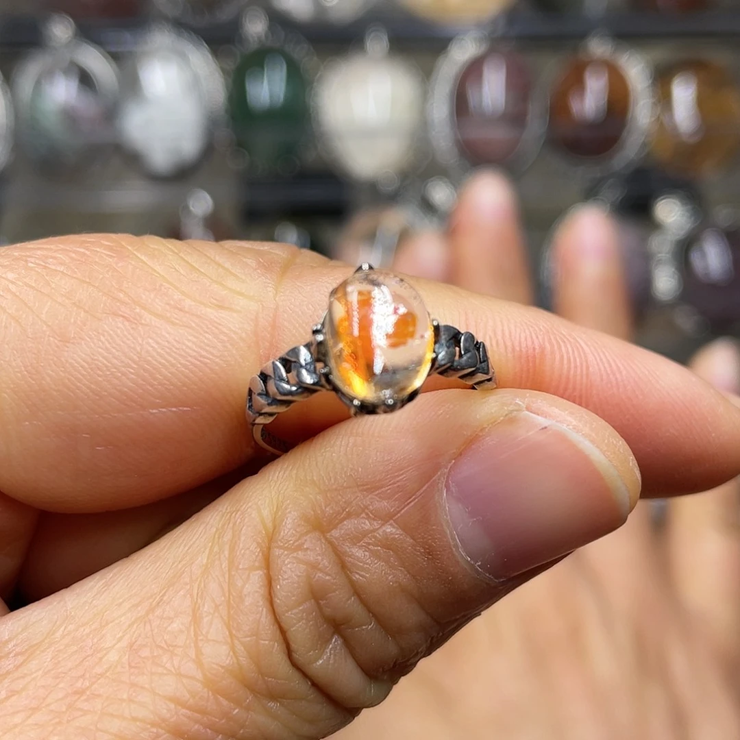 【闪购商品】水晶珠宝半成品银S925镶嵌戒指