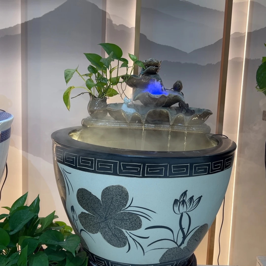 陶瓷景德镇陶瓷流水摆件