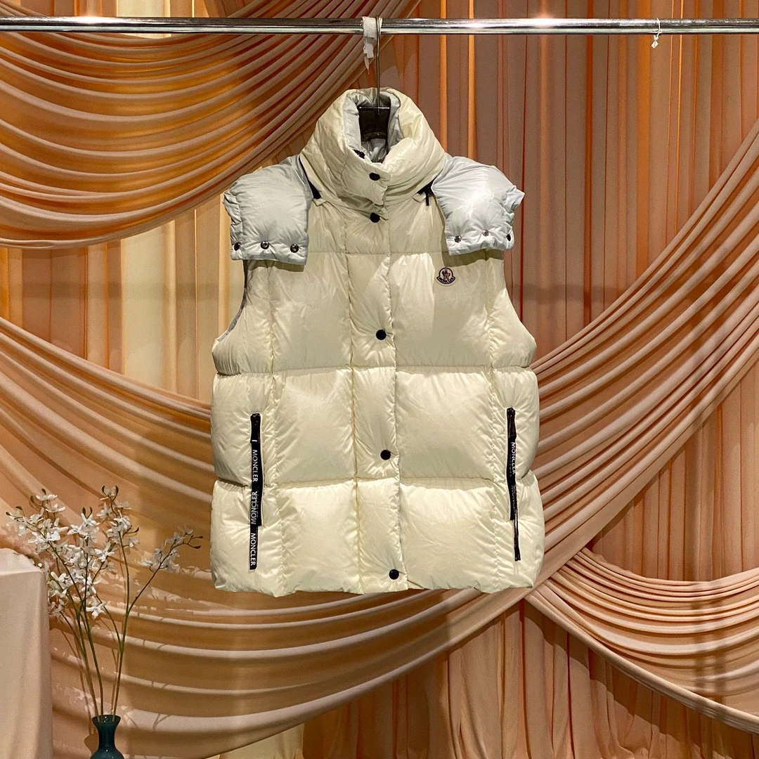 99新 MONCLER Luzule爆款刺绣徽标logo羽绒马甲外套/1码/30055
