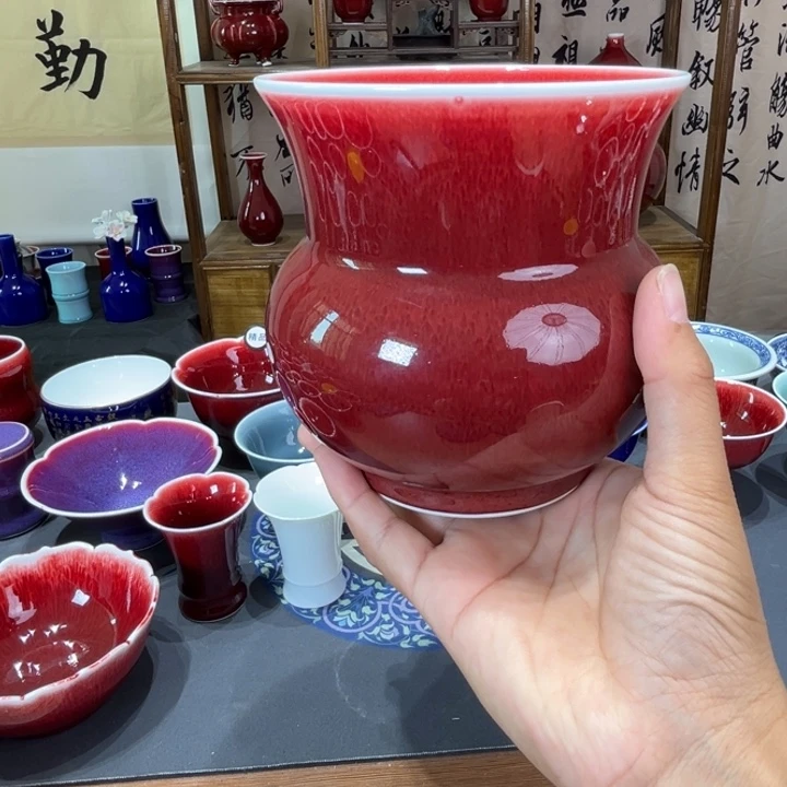 景德镇陶瓷浅行窑渣斗福利大漏