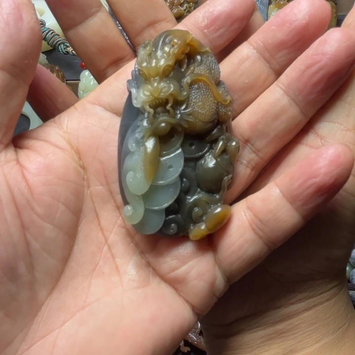 和田玉未镶嵌吊坠(不含链)