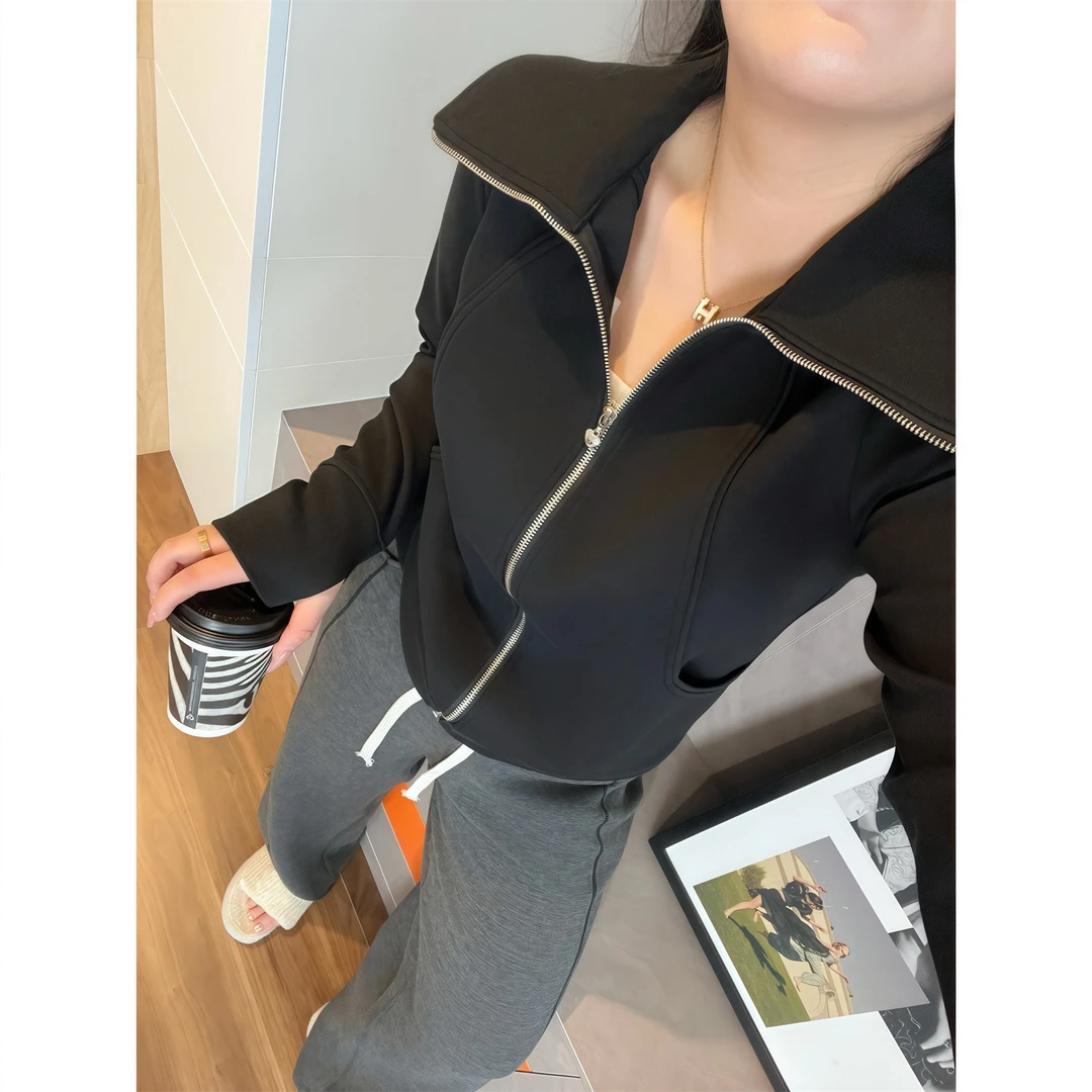 断码捡漏~朝朝暮暮 / 韩系修身款空气层外套11583花契200斤胖mm