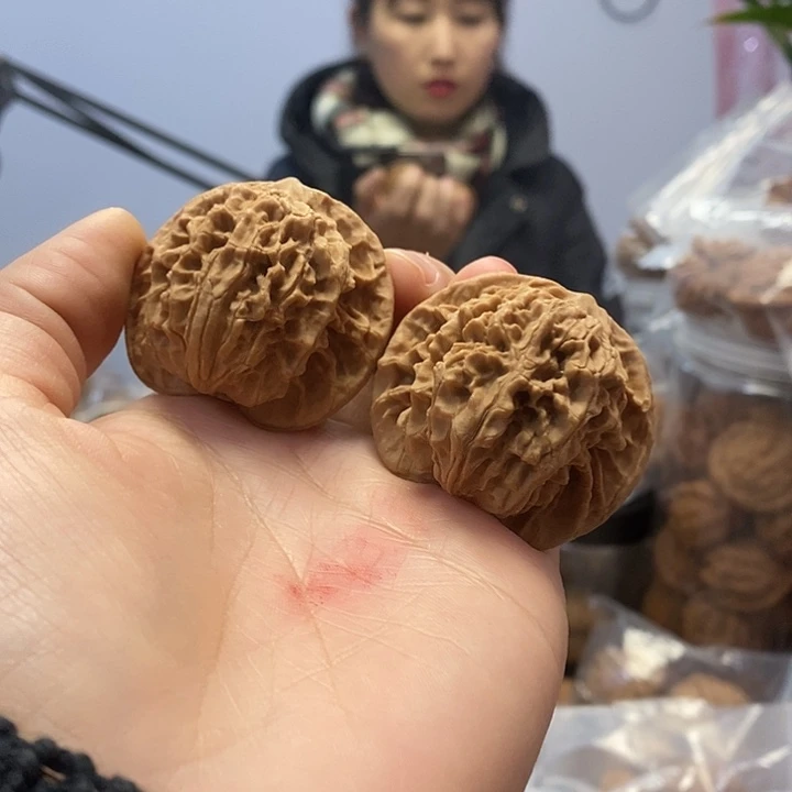 文玩核桃把件44老款狮子头