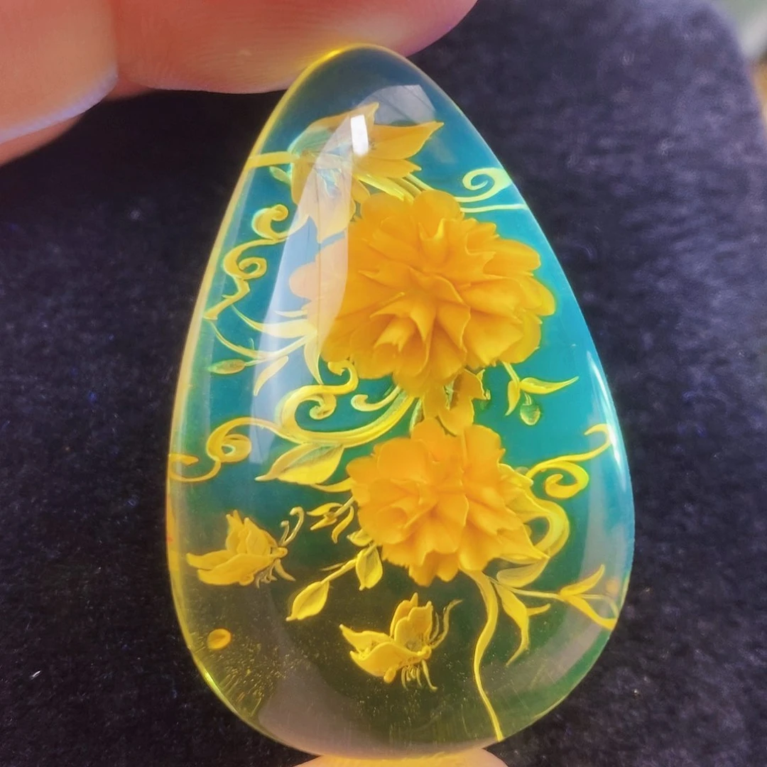 【闪购商品】金珀吊坠(不含链)未镶嵌