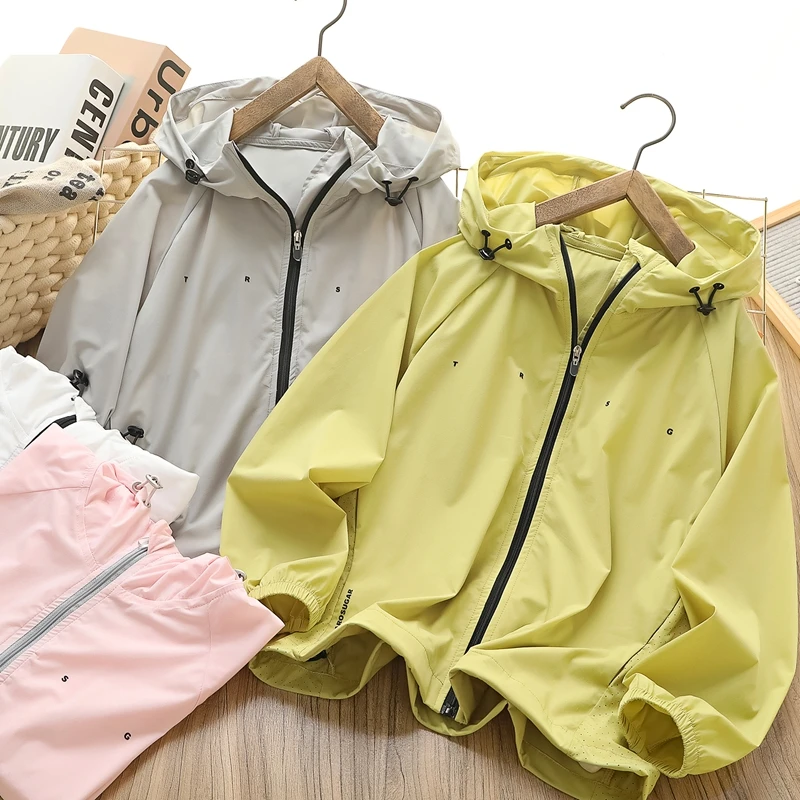 男童夏季新款薄款防晒衣户外连帽中大童防紫外线皮肤衣开衫5928