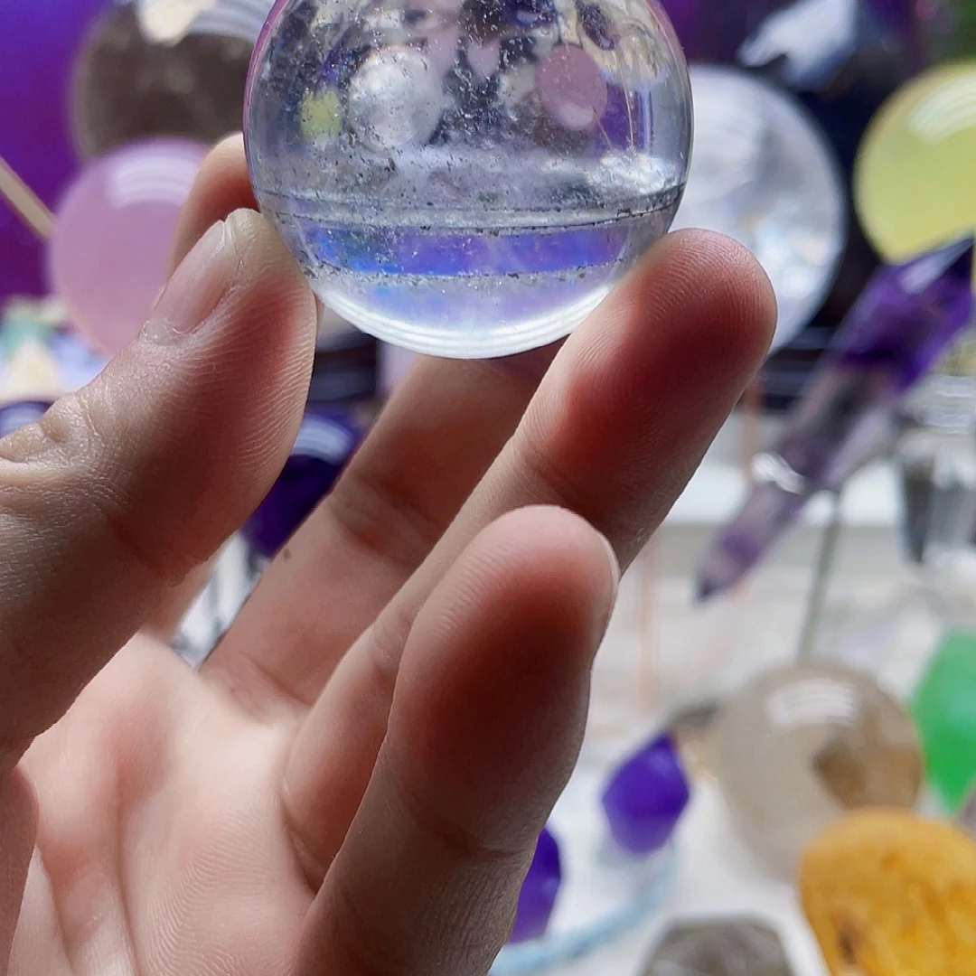 水晶摆件未镶嵌千层幽灵