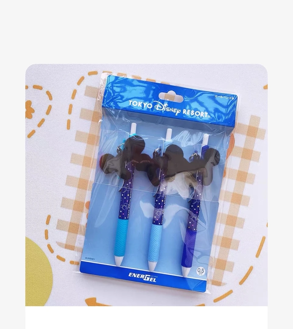 984【卡】日本东迪迪士尼限定米奇吊坠中性笔黑色0.5MM