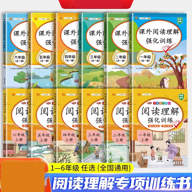 阅读理解专项训练书一二三四五六年级语文课外强化练习专项训练