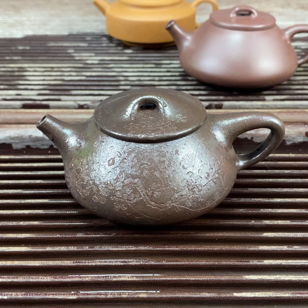 紫砂茶壶宜兴原矿紫砂壶石瓢150c