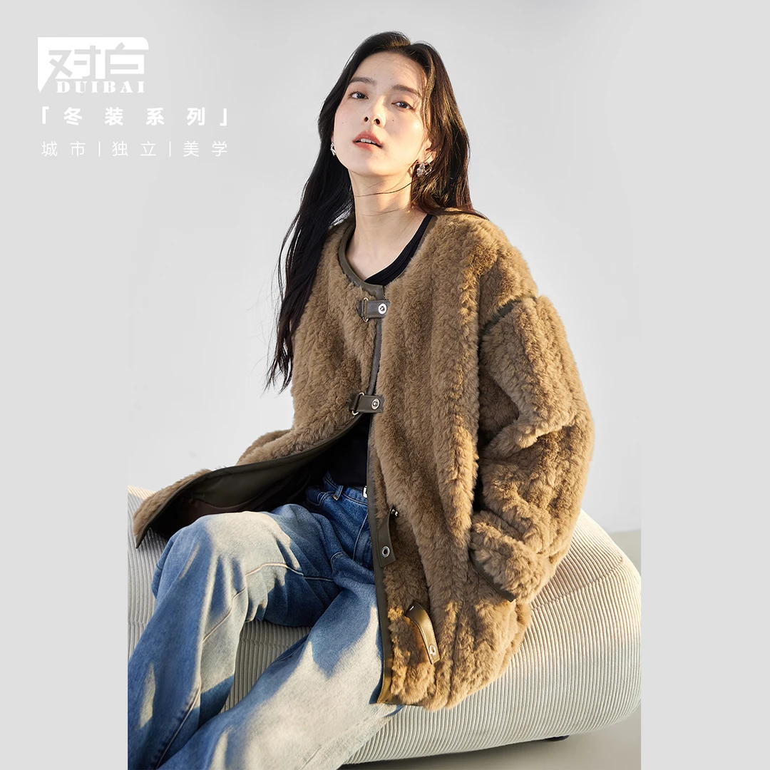 【清仓特价】对白欧若风气质短款外套秋装新款热力感穿搭通勤宽松