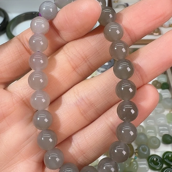 和田玉未镶嵌颈饰8mm