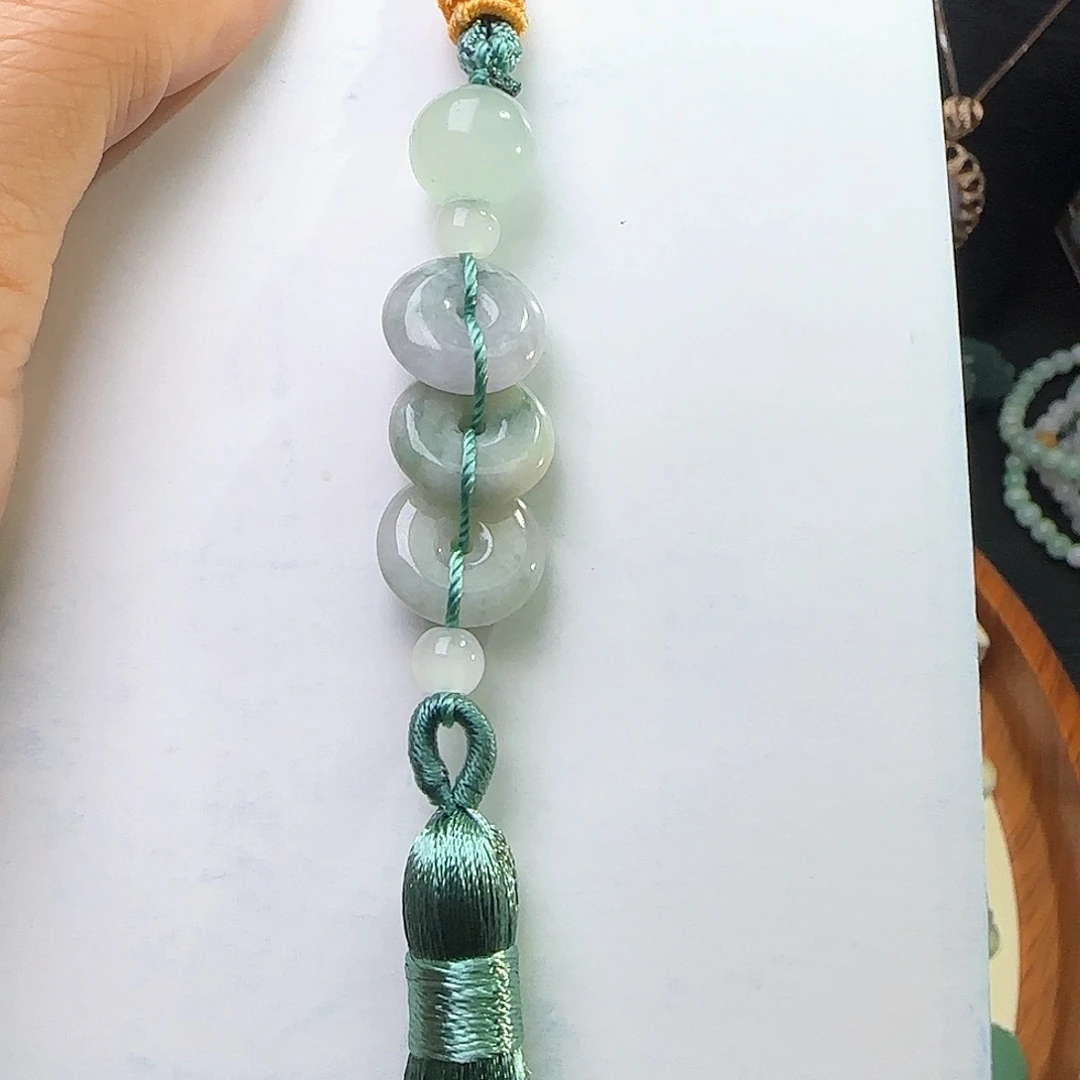 翡翠挂件未镶嵌天然缅料A货 平安扣挂件