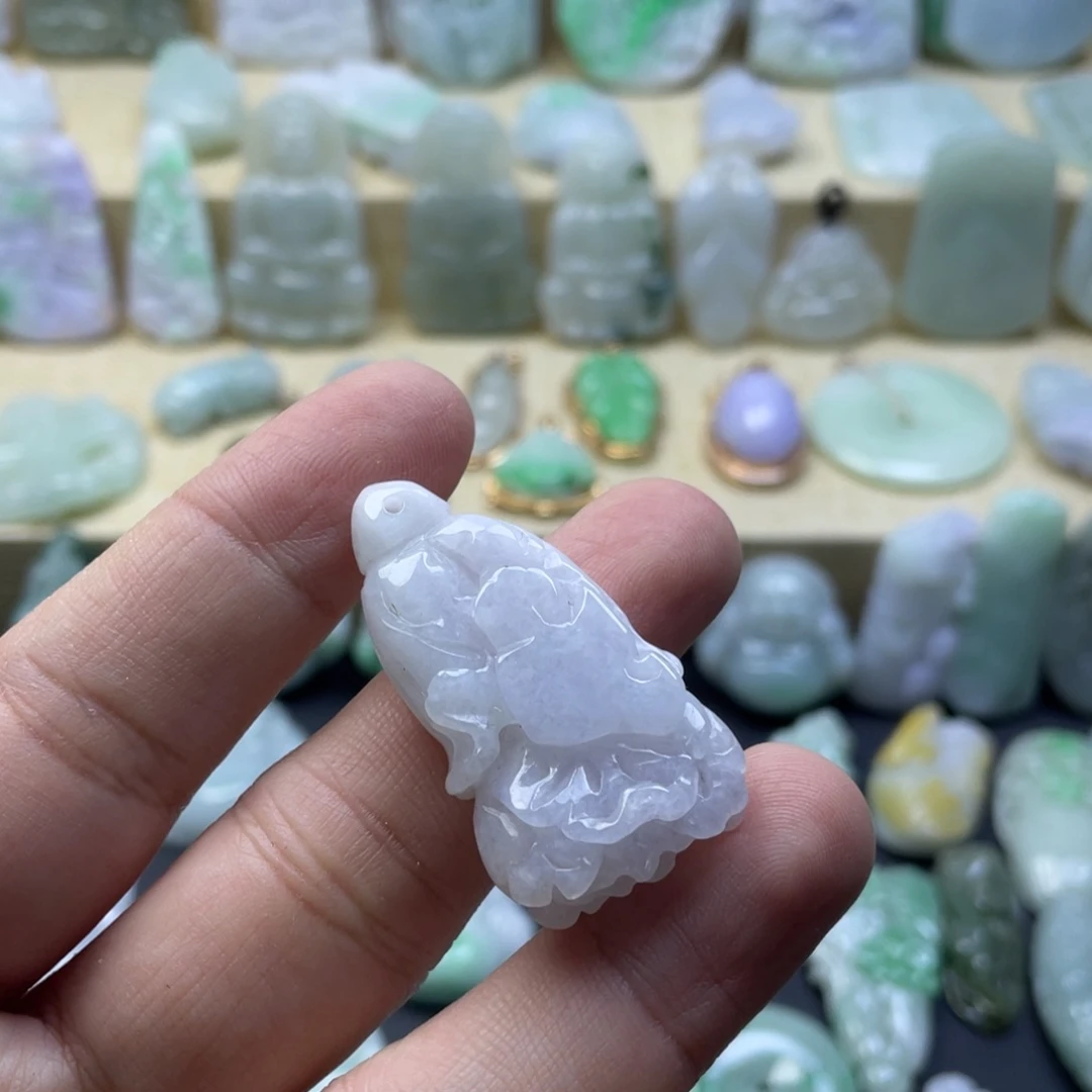 翡翠未镶嵌颈饰纯天然翡翠