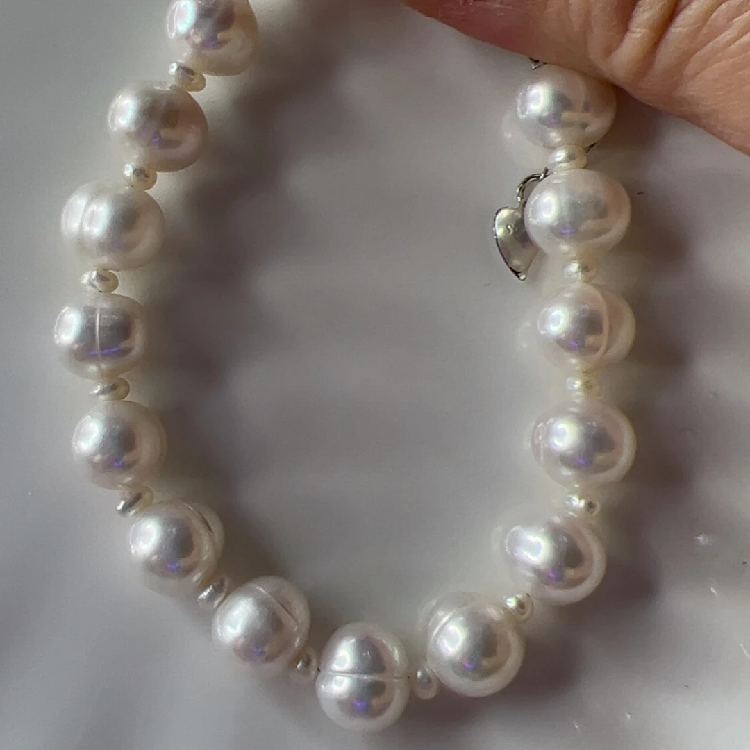 手绳合金淡水珍珠