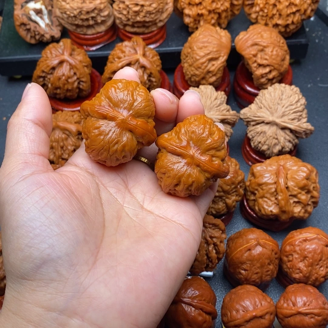 文玩核桃把件41平谷元宝