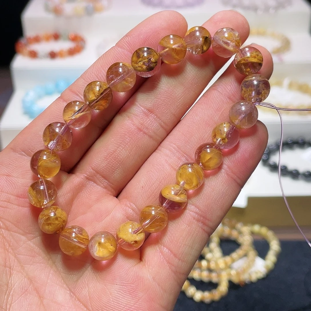 水晶手链未镶嵌黄泥闪灵钻9.3