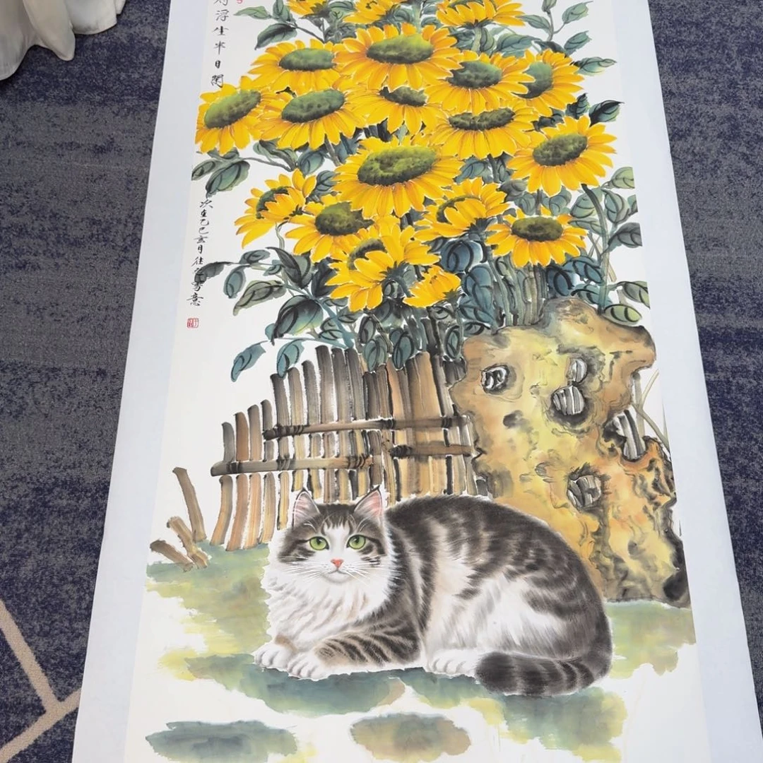 国画国画作品山水花鸟