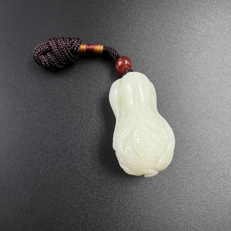 民国白玉百财手把件【华夏藏古】AAHQY1128012