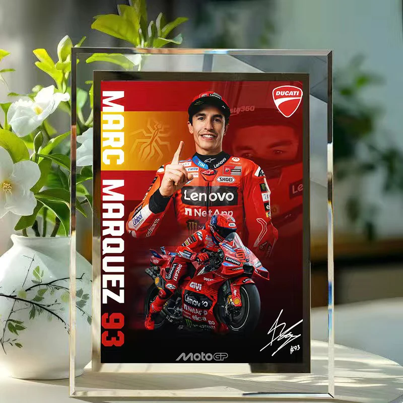 马奎斯motogp传奇车手93号 水晶纪念摆件七寸 定制（图片原创亲设