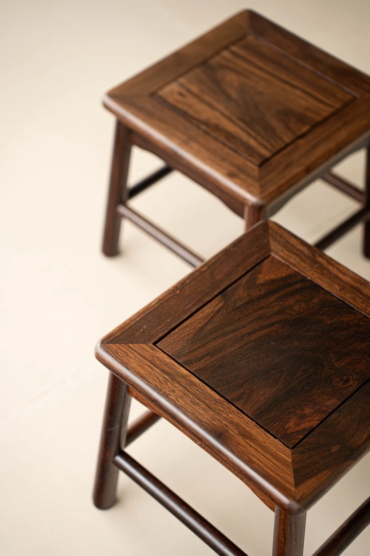 【直播间专享】实木原木黄方凳