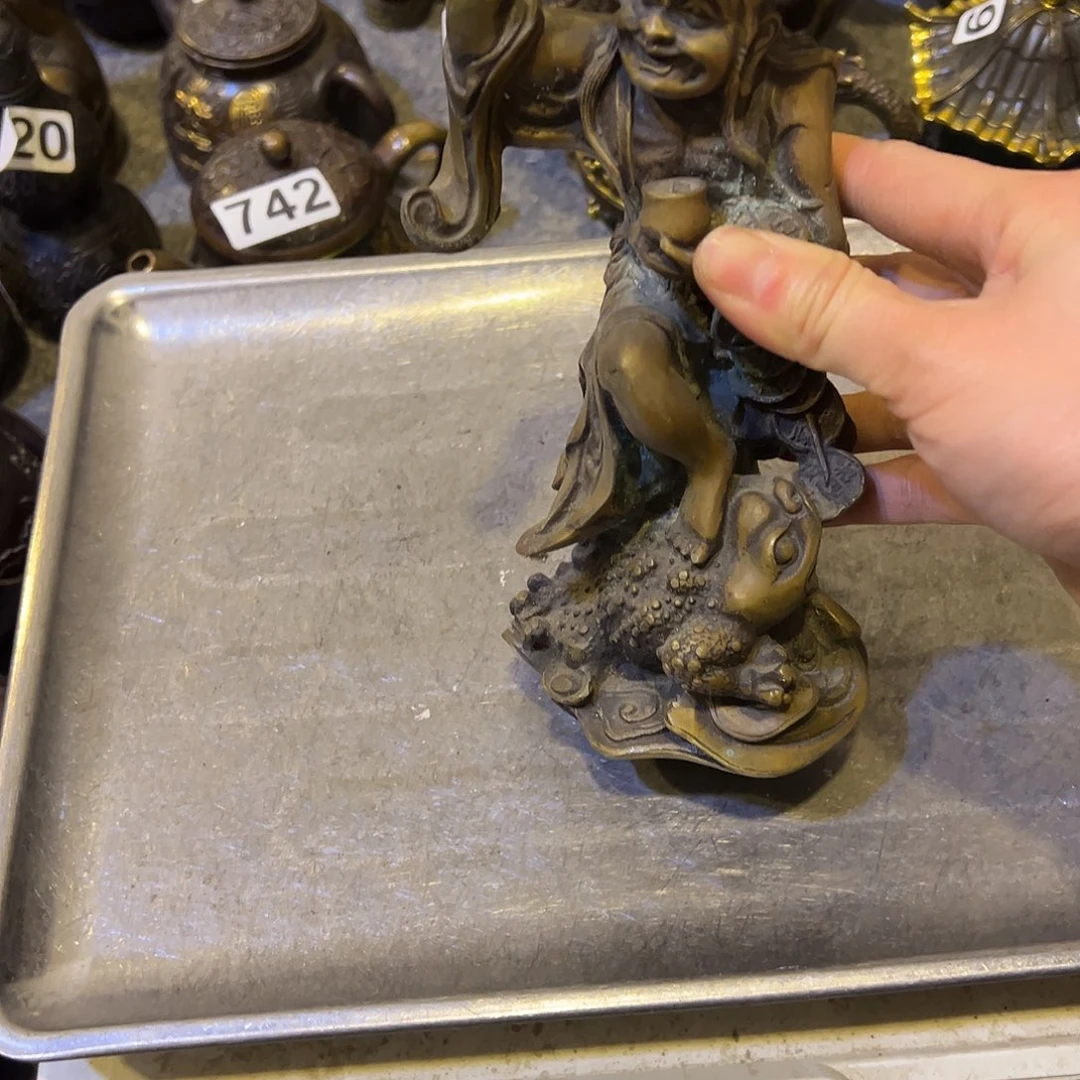 黄铜摆件，文房摆件