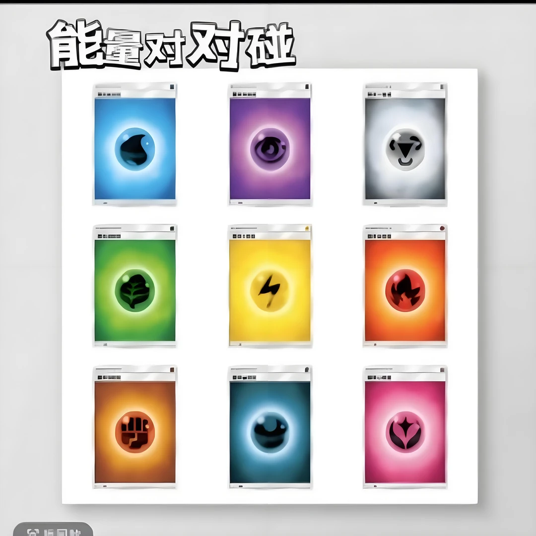 【能量对对碰】简中趣味玩法集换式卡牌游戏潮玩盲盒【默认代拆】