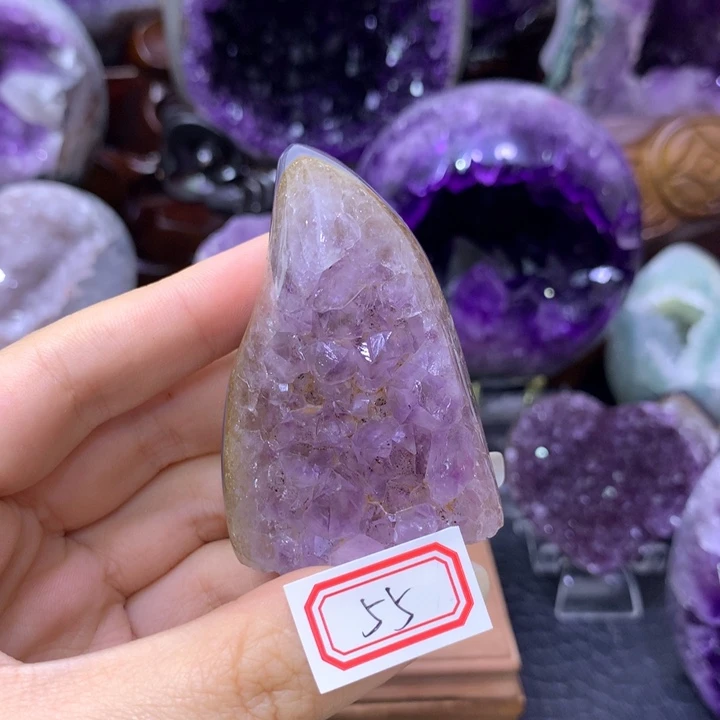 紫晶珠宝半成品未镶嵌