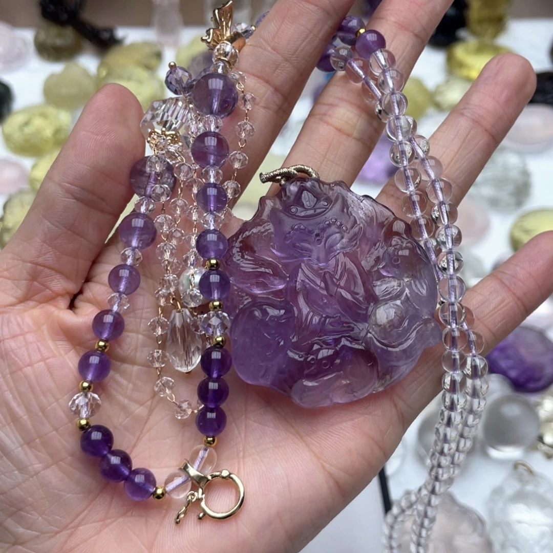 水晶吊坠(不含链)未镶嵌乐****蹦