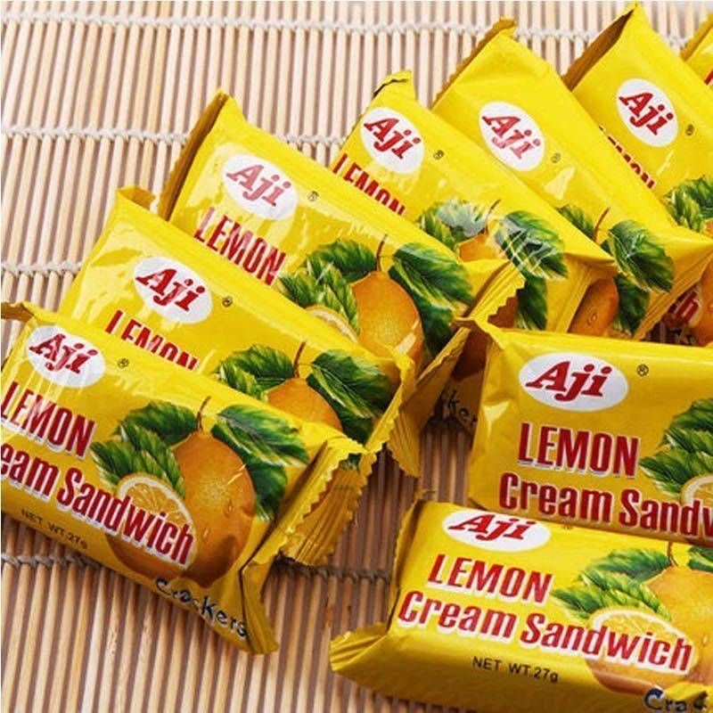 Aji苏打夹心饼干柠檬味芝士花生零食小吃休闲食品多口味