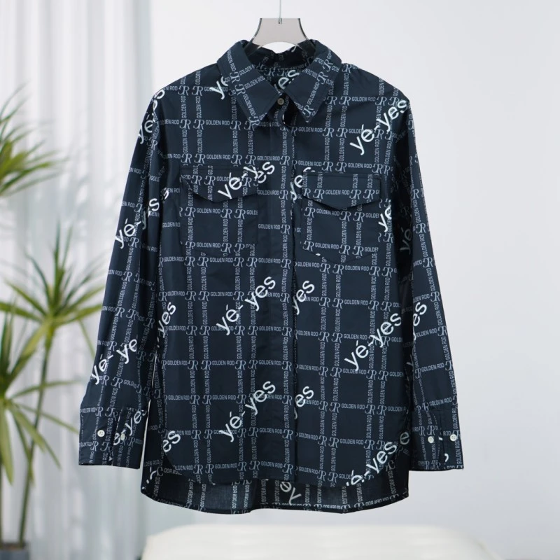 尚系列  Z1037-2  女装时尚设计师上衣衬衫字母黑色FW15R57