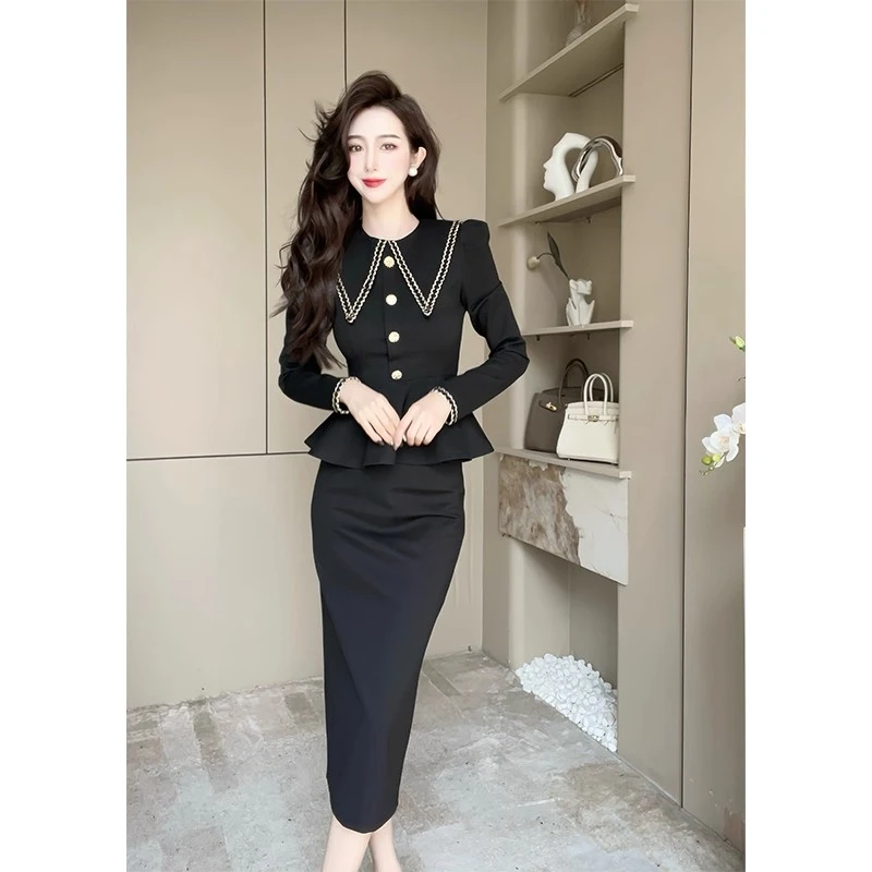 【两件套】小香风套装裙女高级感搭配一整套洋气HY0073