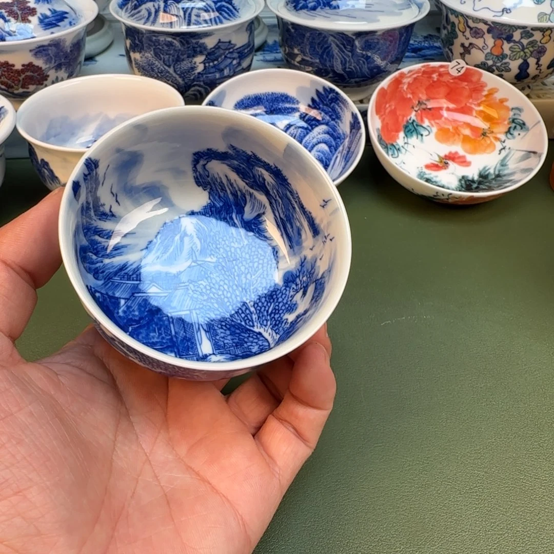 纯手工纯手绘茶具石头78